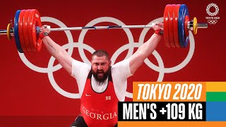 🏋️‍♂️ Mens 109 kg Weightlifting  Tokyo Replays [upl. by Gardel162]