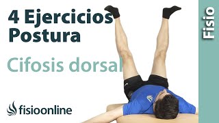 4 ejercicios para la cifosis dorsal y la postura corporal [upl. by Anrol]