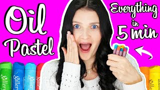 How to Use Oil Pastels for Beginners in 5 MINUTES 🎈🎈🎈 [upl. by Alysa141]