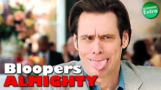 BLOOPERS ALMIGHTY  JIM CARREY Gags Outtakes Compilation [upl. by Ardnuasal]