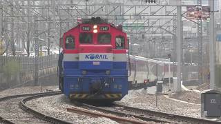 4K EMD GT26 CW2 KORAIL Saemaeul and other services South Korea [upl. by Marina106]