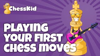 How to Play Your First Chess Moves Part 1  ChessKid [upl. by Ahsiniuq]