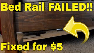 Fix a Broken Bed Frame Rail  DIY [upl. by Ragland981]