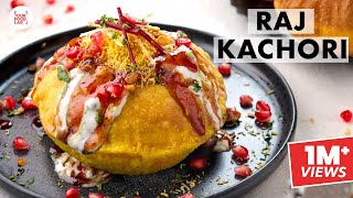 Raj Kachori Recipe  Khasta Kachori  Meethi Chutney  स्वादिष्ट राज कचौरी  Chef Sanjyot Keer [upl. by Kearney]