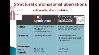 chromosomal anomalies 2021 [upl. by Llywellyn]