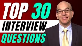 Top 30 Interview Questions  From a recruiters hiring playbook [upl. by Naul]