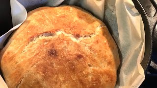 Dutch Oven Artisan Bread Easy No Knead Recipe [upl. by Ranita683]