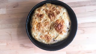 Polagani burek sa domaćim jufkama cijeli postupak  Tijesto za burek How to make burek  Foodbyaida [upl. by Nedaj968]