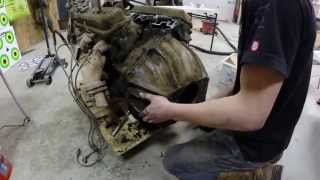 Removing the bellhousing from a Chevy 350 [upl. by Yelnet]