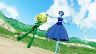 Steven Universe Peridot  Lapis fusion Turquoise animation MMD [upl. by Ellivnarg]