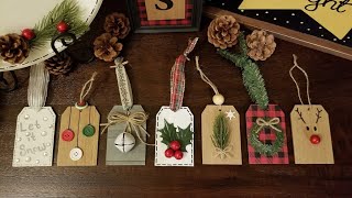 Gift Tag Christmas Ornaments  DIY Christmas Ornaments  DIY Christmas Gift Tags [upl. by Onileba731]