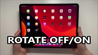 How to Rotate iPad Pro Screen amp Lock Orientation [upl. by Vivl]