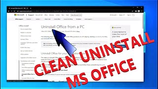 HOW TO CLEAN UNINSTALL MS OFFICE COMPLETELY  2021 [upl. by Aldridge]