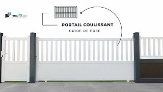 Portail coulissant aluminium guide de pose V1 [upl. by Gnilhsa311]