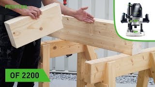 Schwalbenschwanzverbindung im Holzbau mit Oberfräse und Frässchablone Festool TV Folge 137 [upl. by Peednas]