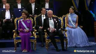 2017 Nobel Prize Arrival of the Swedish Royal Family and laureates [upl. by Dranel]