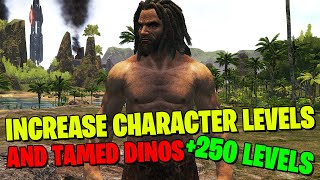 HOW TO INCREASE CHARACTER AND DINO LEVEL CAP IN ARK SURVIVAL [upl. by Danyette80]