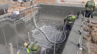 Shotcrete a pool shell [upl. by Lorine]