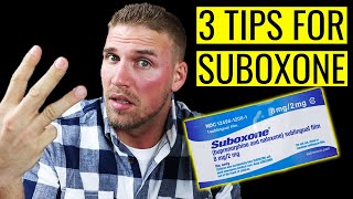 3 Tips for taking Suboxone  Buprenorphine [upl. by Nadual]