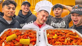 MAKING THE BEST CRAWFISH BOIL FT LOS BOYZ [upl. by Amehsyt]