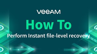 How to Perform Instant FileLevel Recovery [upl. by Arlie]