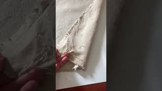 Making linen buckram the ungummed fabric [upl. by Marra]