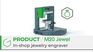 M20 Jewel the ideal jewelry engraving machine in shop [upl. by Neroc]