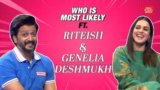 Who Is Most Likely Ft Riteish amp Genelia Deshmukh [upl. by Nlocnil]