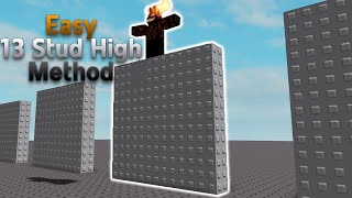 EASY 13 Stud High Jump Method  Roblox Tutorial [upl. by Hannover593]