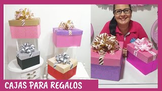 CÓMO HACER CAJAS PARA REGALO PASO A PASO Casa Carmelo [upl. by Alim]