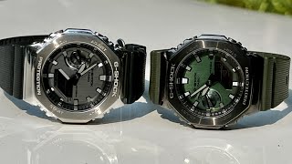 Casio GShock CasiOak GM2100 Green amp Silver review [upl. by Dachi]