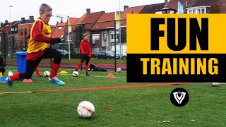 Fun Training  Football Training U8 U9 U10 U11 U12 U13 U14  Thomas Vlaminck [upl. by Colt]