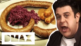 Adam vs quotThe Meterwurst Challengequot  Man v Food [upl. by Bille]