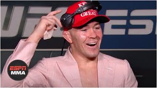 Colby Covington gets a call from President Trump after his victory vs Tyron Woodley  ESPN MMA [upl. by Giess]