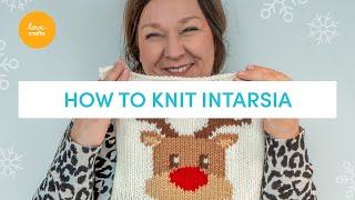 How to Knit Intarsia craftwithme [upl. by Leirrad]