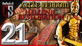 21 Conquering Persia  Hellenic Restoration  EU4 Ante Bellum [upl. by Dnalhsa33]