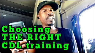 Tips For Choosing THE RIGHT paid CDL school training program [upl. by Guillermo639]