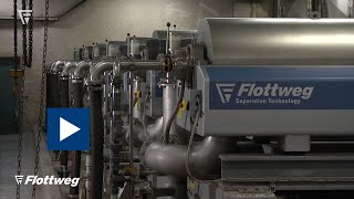 Flottweg decanter centrifuges in the Cap Sicié wastewater treatment plant [upl. by Lednic871]