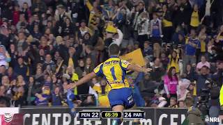 2010 Best Tries  Jarryd Hayne 80m Try v Panthers [upl. by Ocihc]