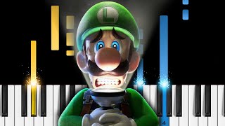 Luigis Mansion Theme  EASY Piano Tutorial [upl. by Assirehs]