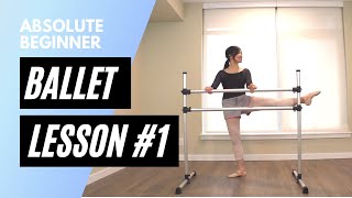 Absolute Beginner Ballet Class 1  Online Ballet Lesson [upl. by Dinse]