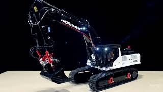 Awesome RC Excavator HIDROMEK HMK490 LCHD From MetalHobi [upl. by Cleodel]