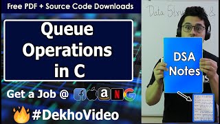 C Code For Queue and its Operations Using Arrays in Data Structure [upl. by Tennos]
