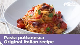 PASTA PUTTANESCA  Original Italian recipe [upl. by Barney]