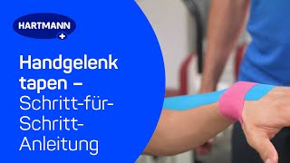 Handgelenk tapen Anwendung DermaPlast® ACTIVE Kinesiologisches Tape [upl. by Adnwahsat]