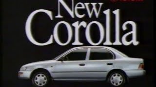 Toyota Corolla 1994 Australian TV ad  quotThe really roomy new Corollaquot sedan version [upl. by Idnyl240]