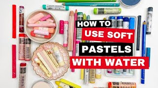 How to Use Soft Pastels with Water [upl. by Solram]