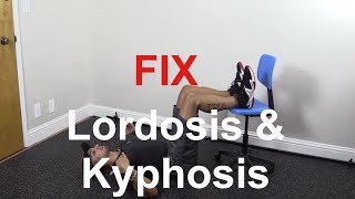 How to fix lordosis and kyphosis together [upl. by Phira403]