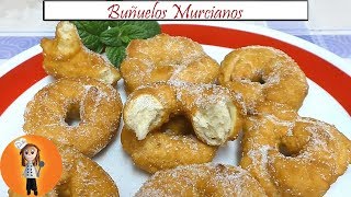 Buñuelos Murcianos  Receta de Cocina en Familia [upl. by Eirlav]