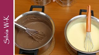 Pudding kochen  Pudding  Variationen  Schoko und Vanille [upl. by Eneloc536]